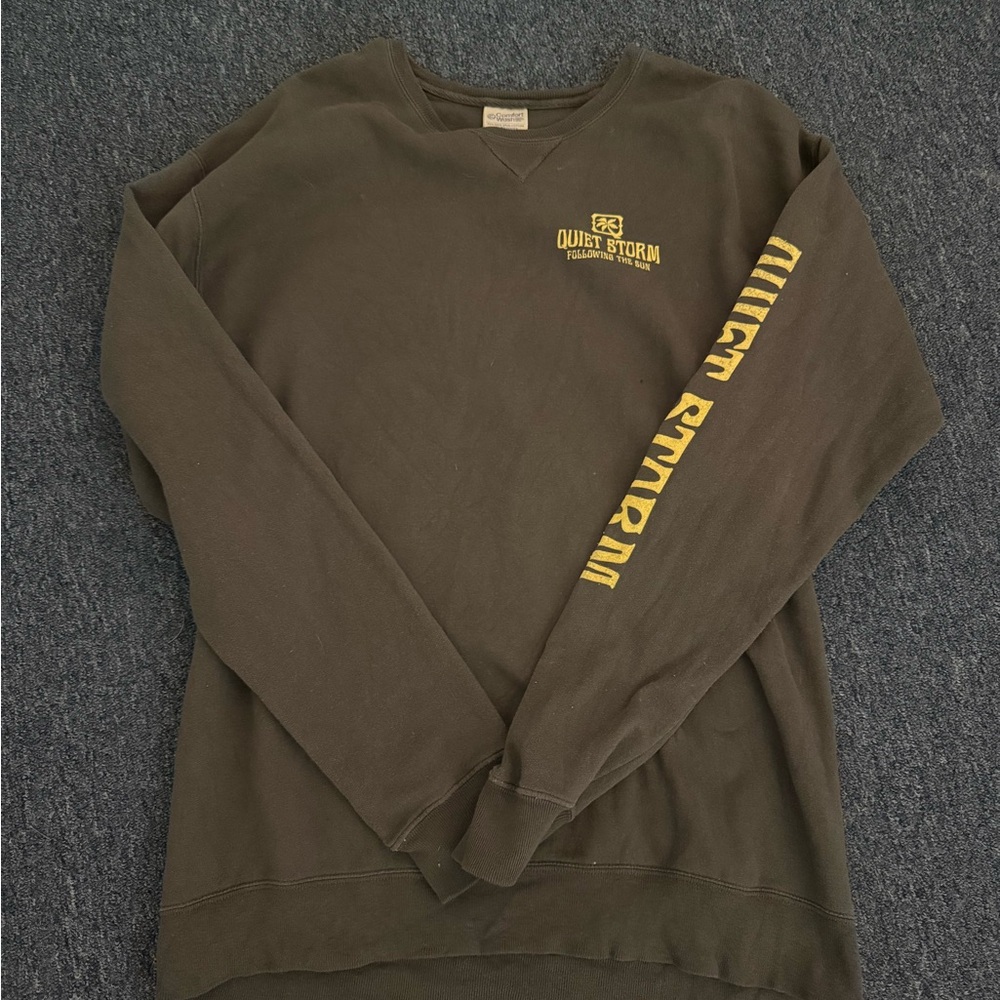 Quiet Storm Dark Grey Sweatshirt. Worn once.
